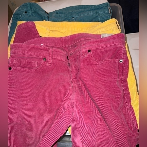 Uniqlo Pants - UNIQLO corduroys, 3 pairs, rainbow, a wardrobe!